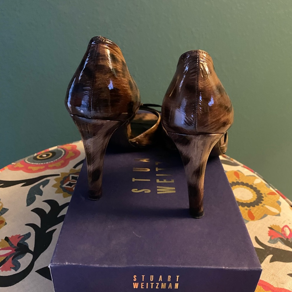 Stuart Weizmann Size 8 M Paw Print Patent Leather… - image 7
